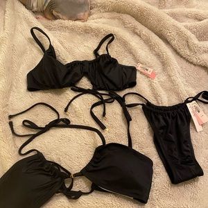 Victoria secrets bathing suit, 2 tops, 1 bottom